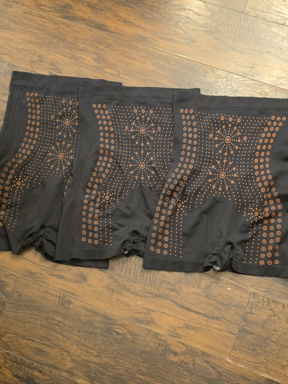 Three Black High-Waist Shapewear Shorts For Under Clothing Size X2. - Picture 3 of 6